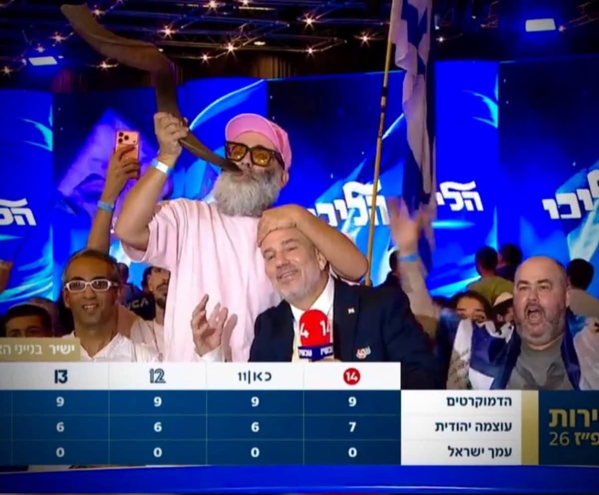 השופר של הפטריוטים: אלדד "שופר" שלג גנב את ההצגה בשידור חי 