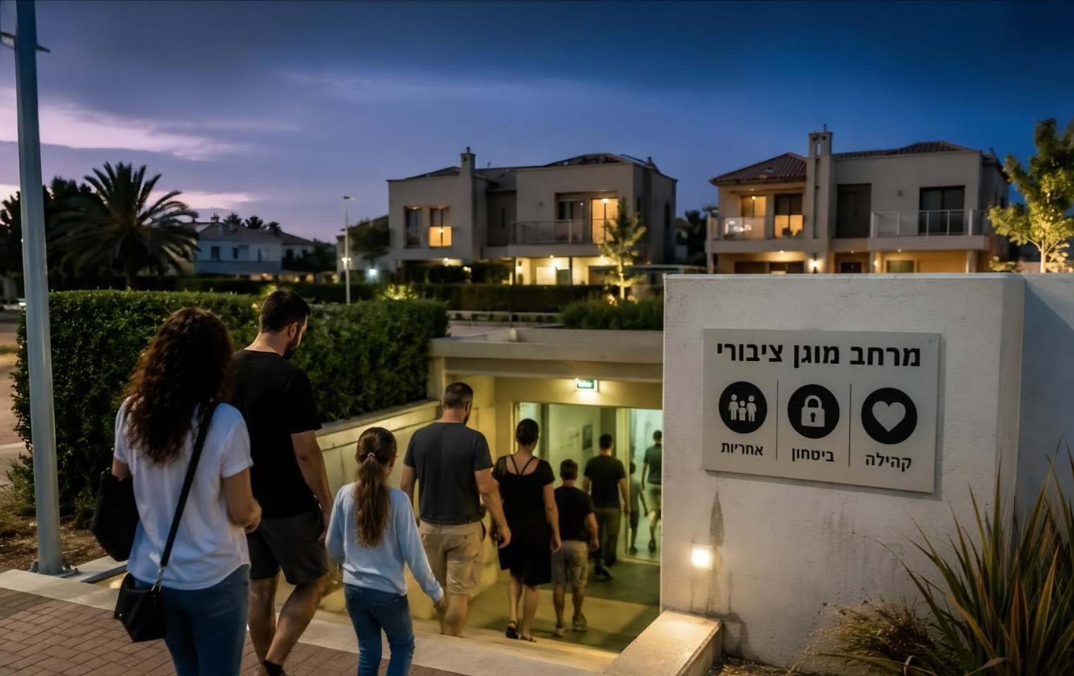 קיסריה נערכת לכל תרחיש: אלו המרחבים המוגנים שנפתחו לתושבים
